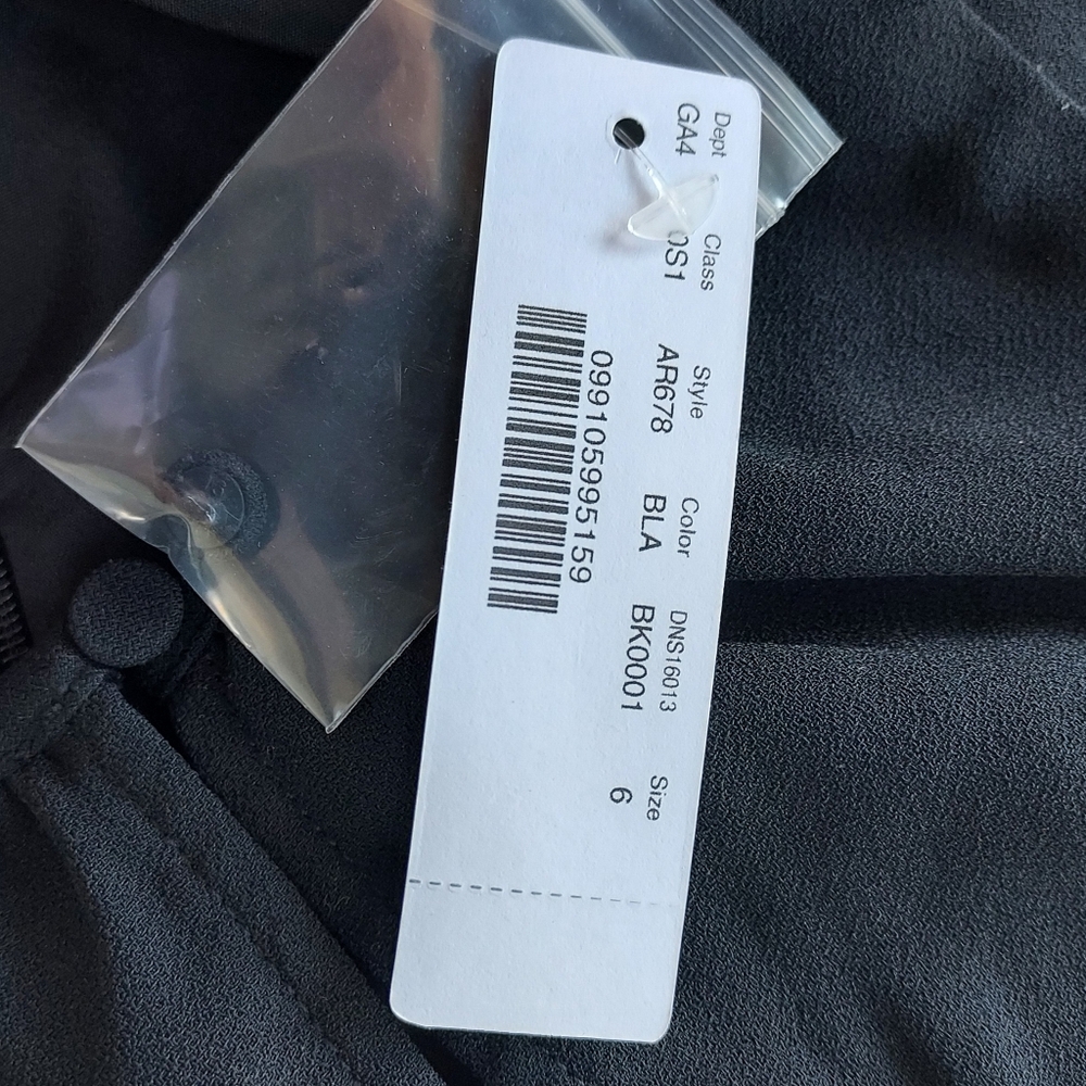 J. Crew Black One Piece Jumpsuit Size 6 NEW NWT Ruffle Flutter Sleeve - Picture 7 of 12